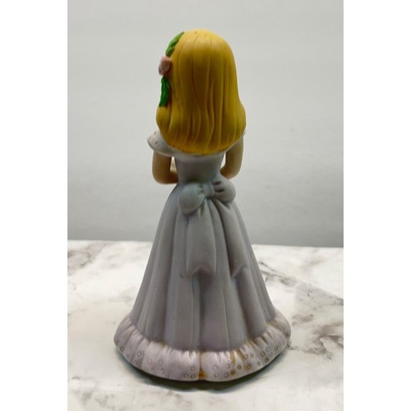 Growing Up Birthday Girls Age 8 Porcelain Blonde Figurine 1981 Enesco - Picture 7 of 8